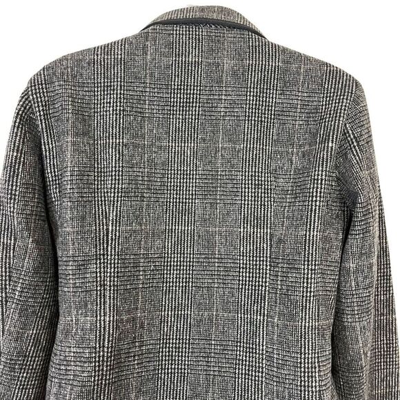 ATHENA MARIE Gray Academia Double Breast Plaid Wool Blend Jacket Suit Preppy M - Picture 10 of 14